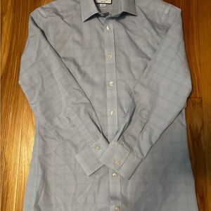 Charles Tyrwhitt Sky Blue Plaid Dress Shirt
